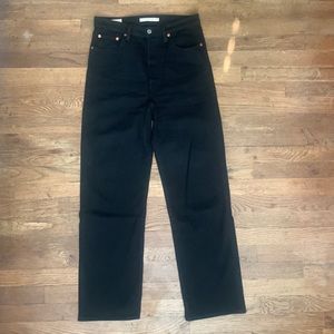 Levi’s Black Ribcage Straight Ankle - 28x29